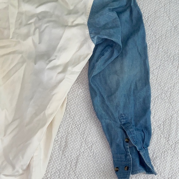 Men's Colorblock Casual Button-Down Shirt - Picture 7 of 8